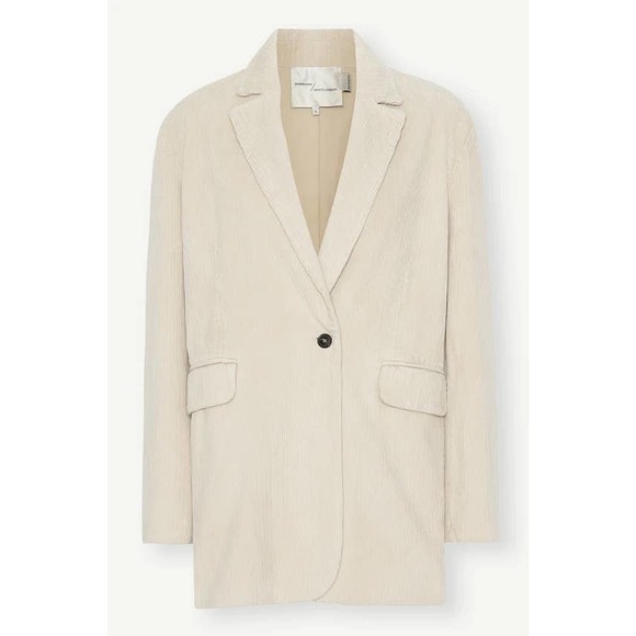 NEW Birgitte Herskind Wilma Coffee Single Front Button Oversized 42 Blazer - Picture 4 of 10